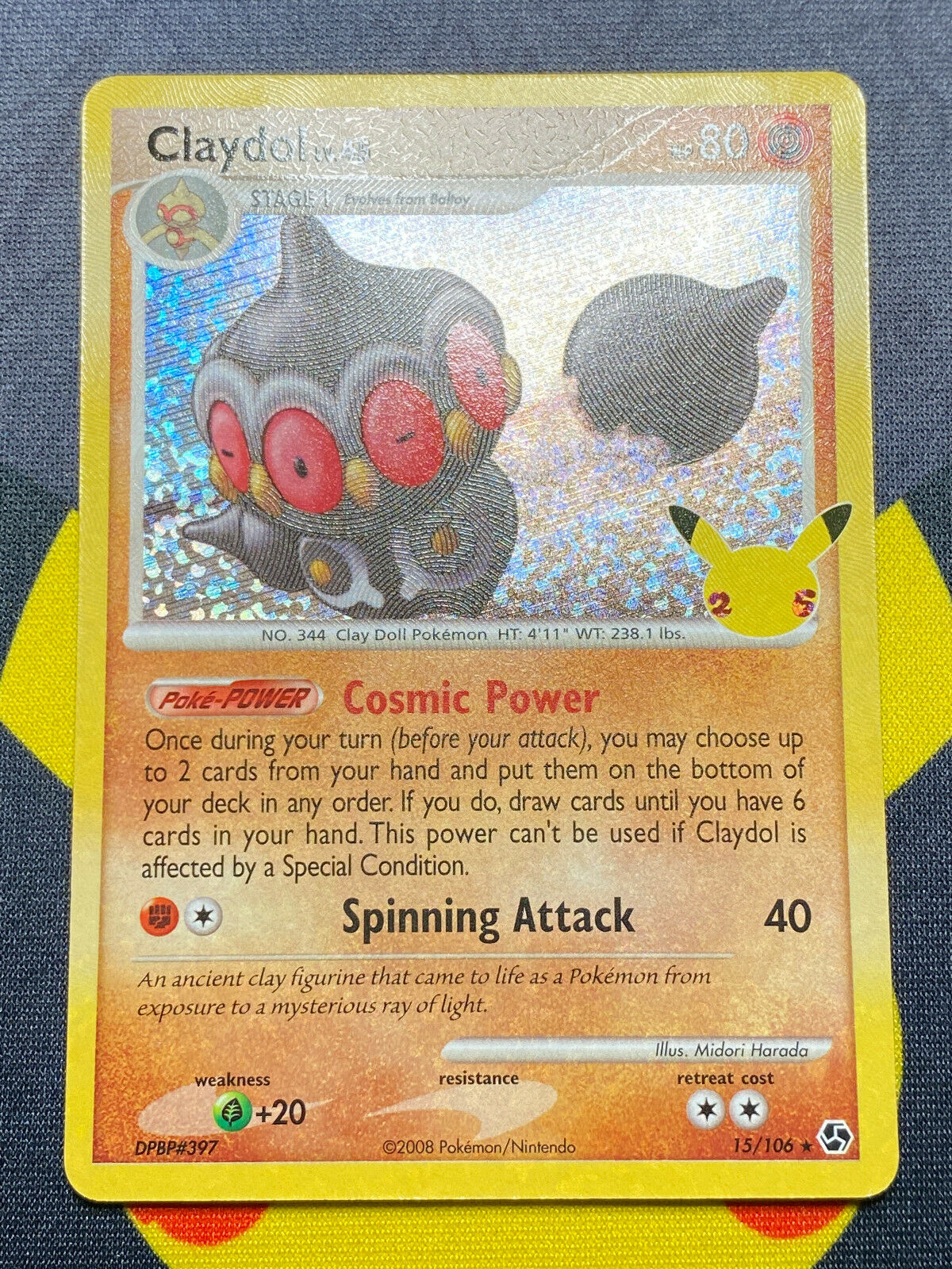 Pokémon Celebrations Claydoll 15/106 Holo Rare Collection Card NM