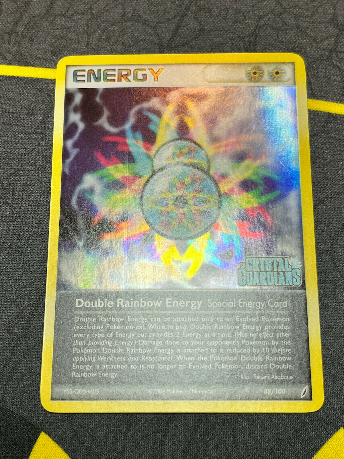 Pokémon 2006 EX Crystal Guardians Double Rainbow Energy 88/100 NM