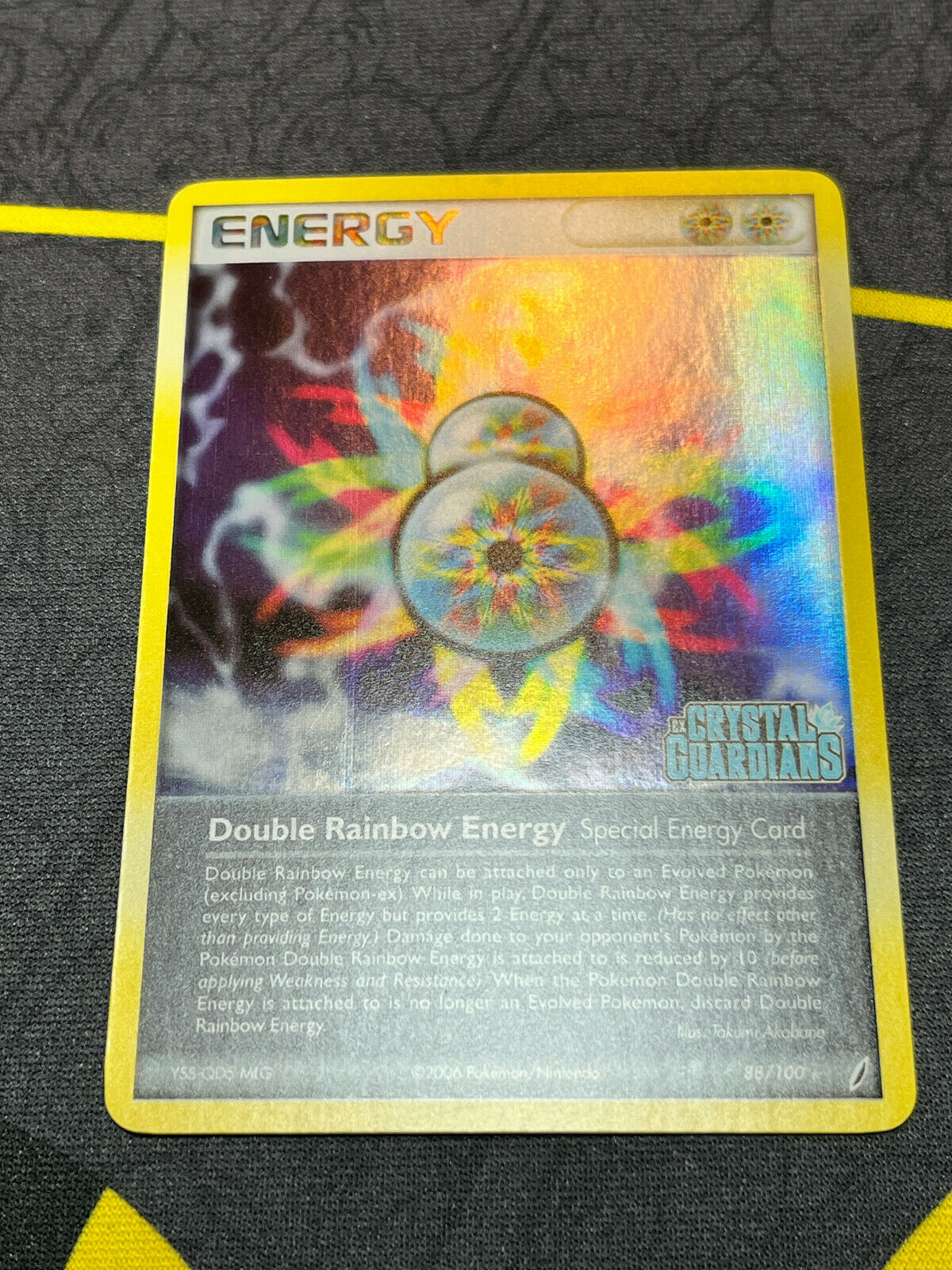 Pokémon 2006 EX Crystal Guardians Double Rainbow Energy 88/100 NM