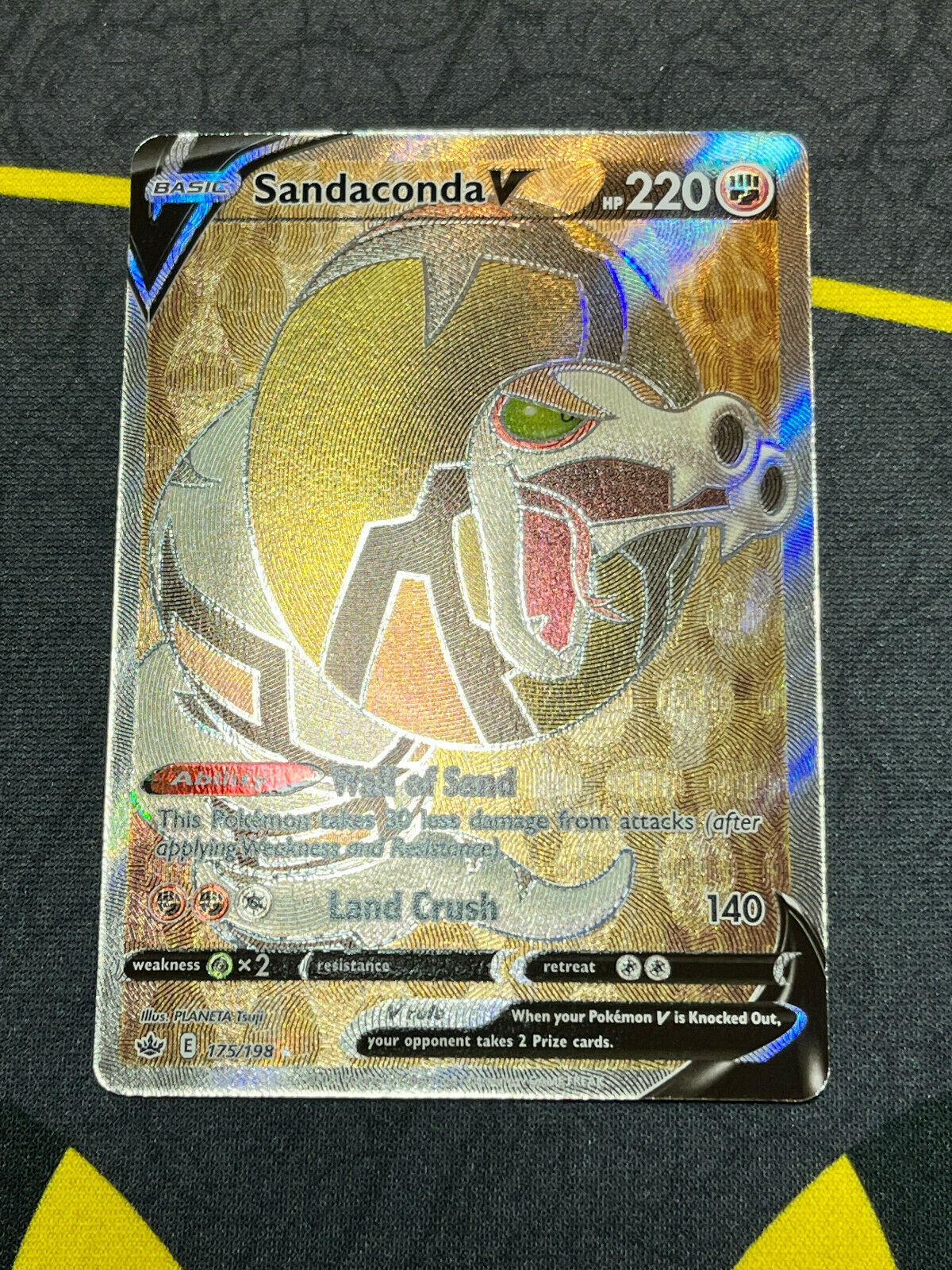Pokémon Sword & Shield Chilling Reign Sandaconda V 175/198 Full Art NM
