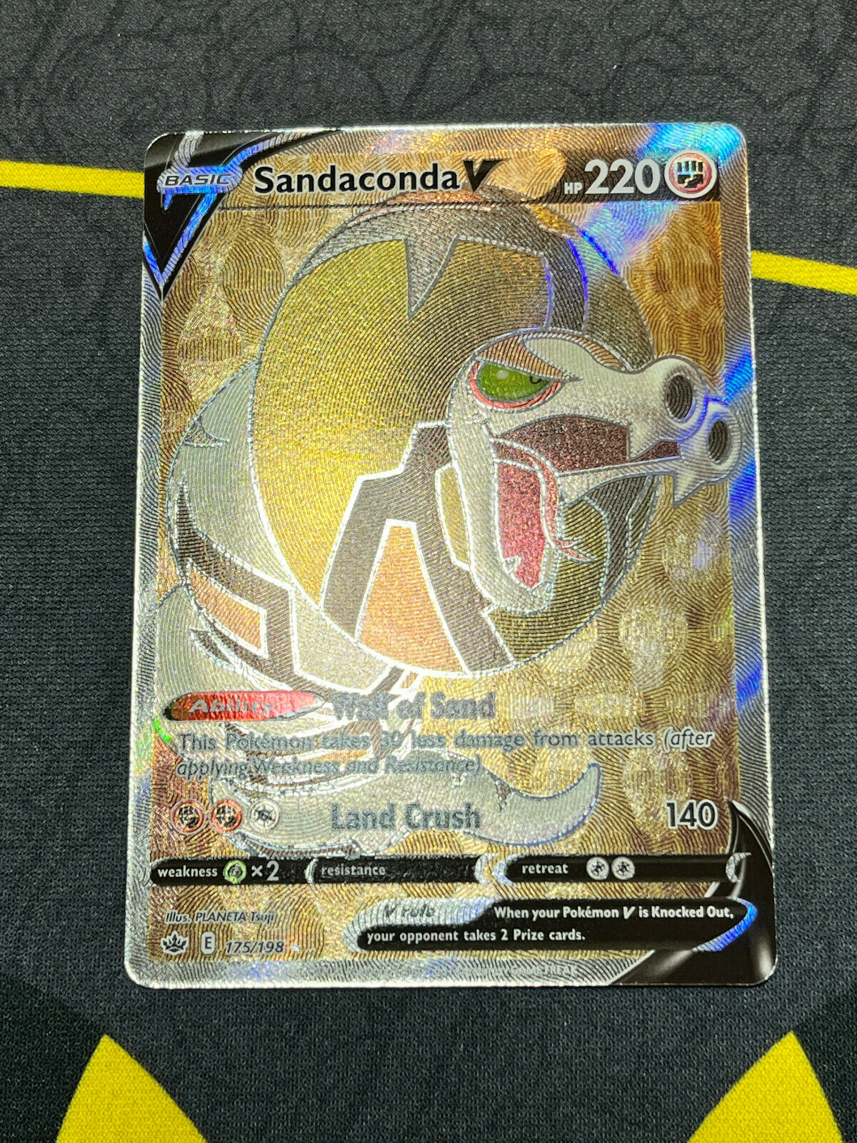 Pokémon Sword & Shield Chilling Reign Sandaconda V 175/198 Full Art NM