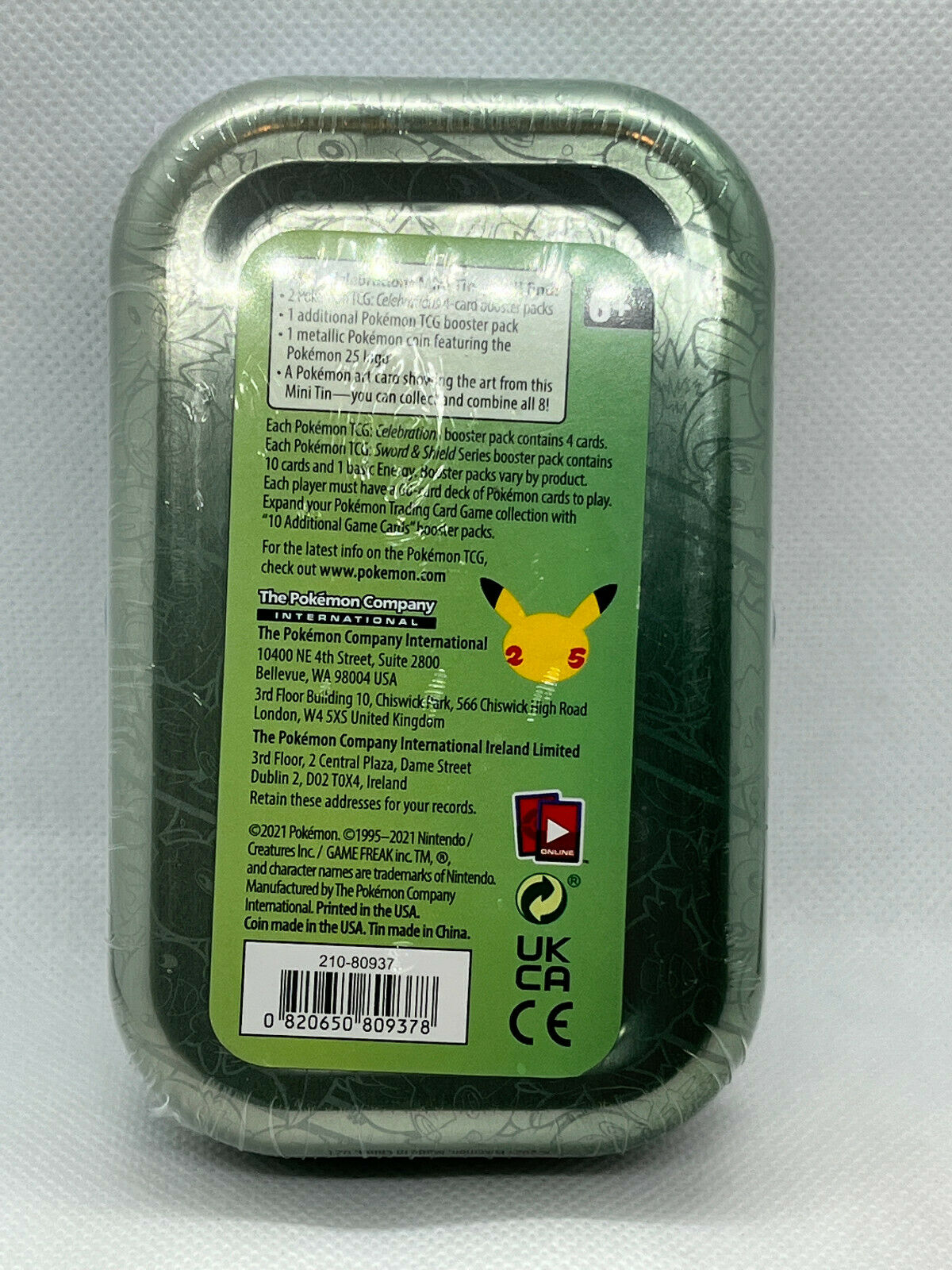 Pokémon Celebrations Kanto Mini Tin Sealed