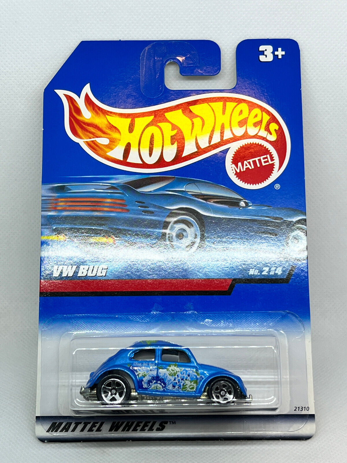 1999 Hot Wheels Surf N' Fun Series VW Bug #2/4 Blue NIP
