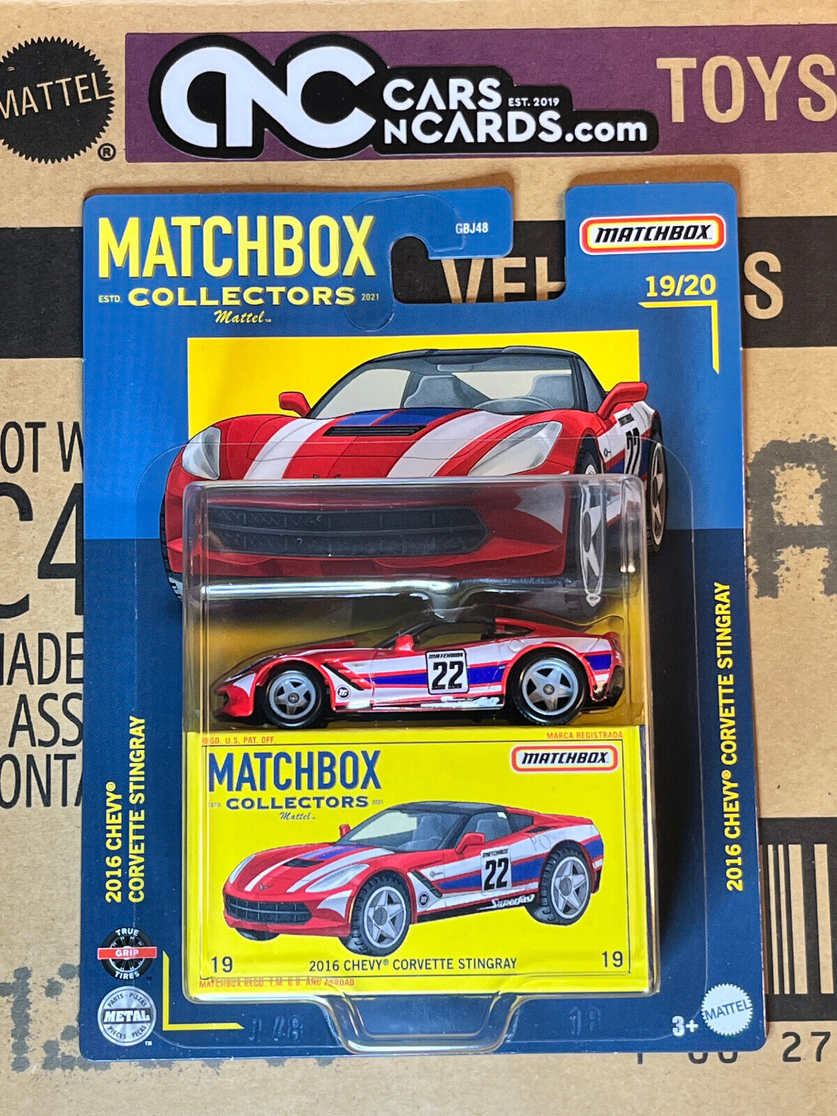 2022 Matchbox Collectors Series Real Riders 2016 Chevy Corvette Stingray 19/20