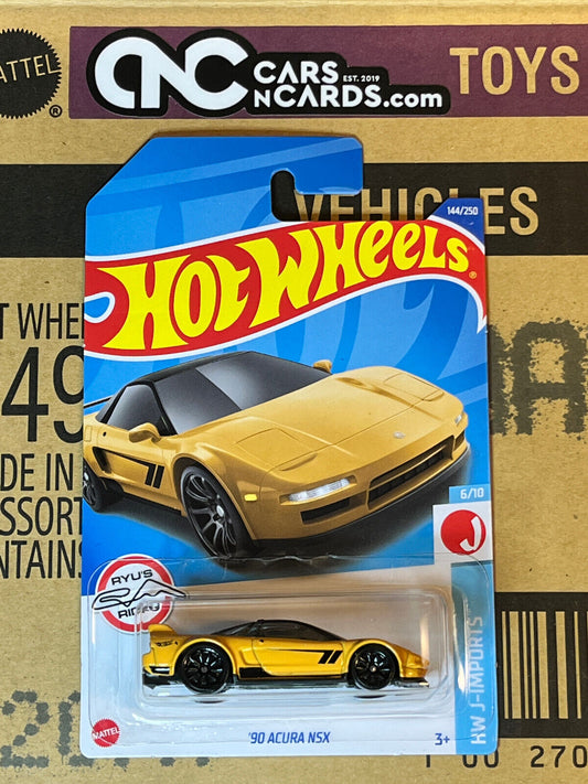 2022 Hot Wheels HW J-Imports #6/10 '90 Acura NSX Ryu's Rides Yellow NIP