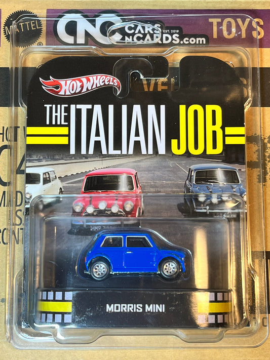 2013 Hot Wheels Retro Entertainment The Italian Job Morris Mini Blue W/Protector