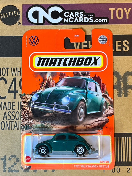 2022 Matchbox 1962 Volkswagen Beetle Green #93/100