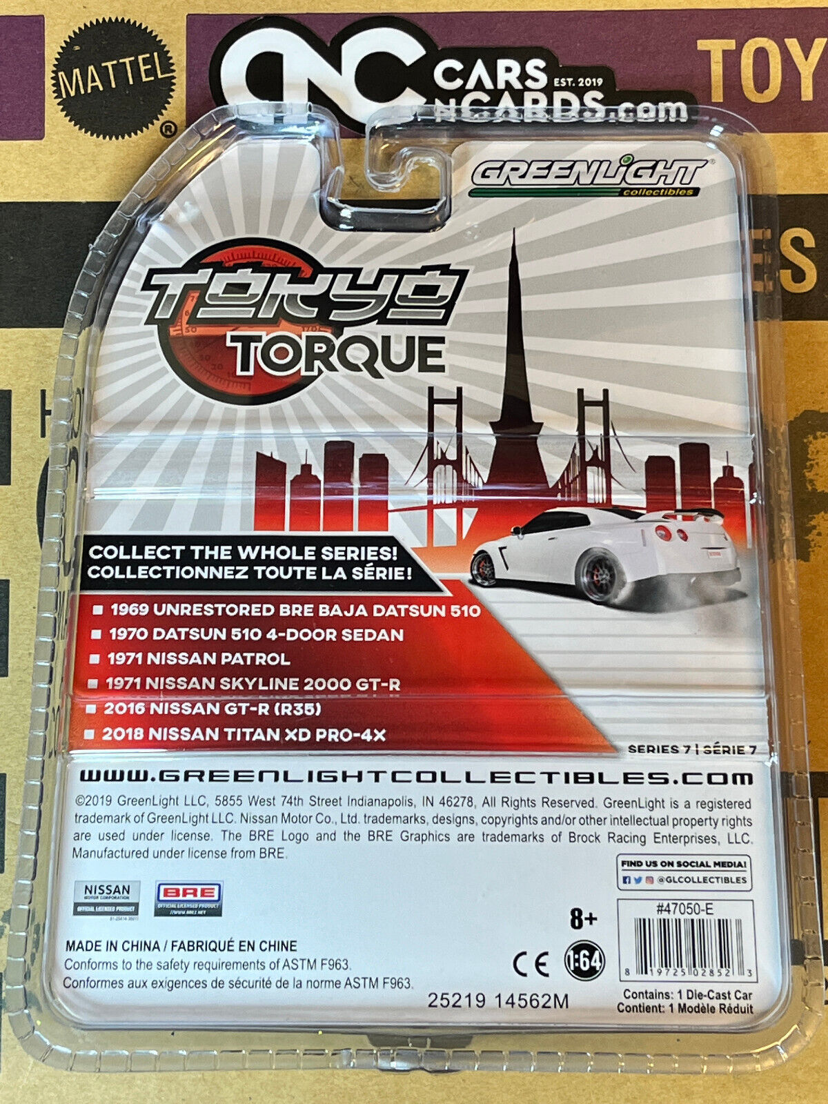 Greenlight Tokyo Torque Series 7 2016 Nissan GT-R (R35) Green Machine Chase