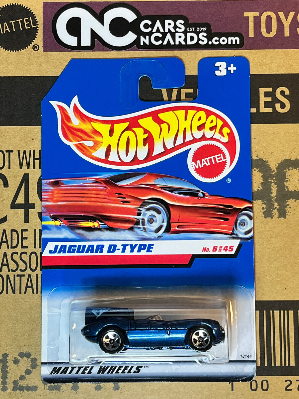1998 Hot Wheels First Editions #6/45 Jaguar D-Type Blue NIP