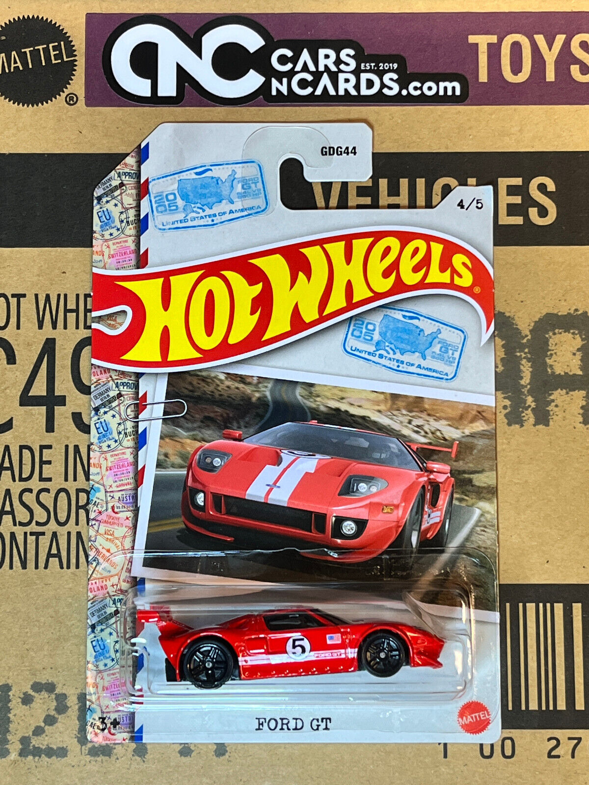 2022 Hot Wheels World Class Racers #4/5 Ford GT United States of America NIP