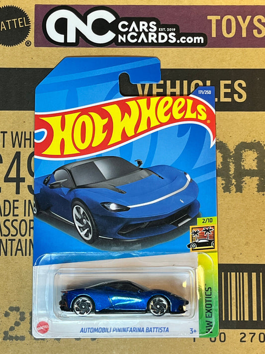 2022 Hot Wheels HW Exotics #2/10 Automobili Pininfarina Battista Blue #171/250