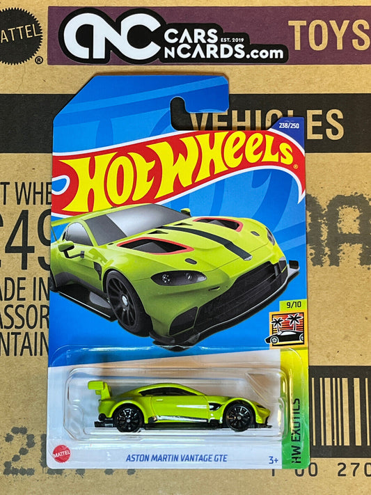 2022 Hot Wheels HW Exotics Aston Martin Vantage GTE Green #238/250 NIP