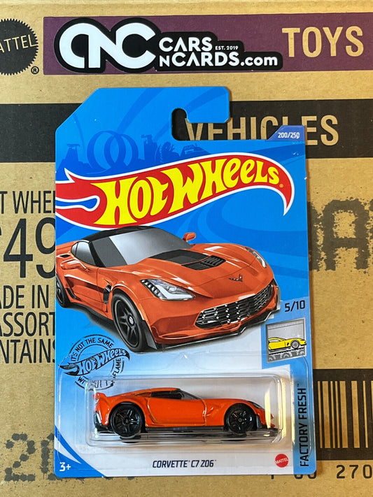 2019 Hot Wheels Factory Fresh #5/10 Corvette C7 Z06 Orange NIP