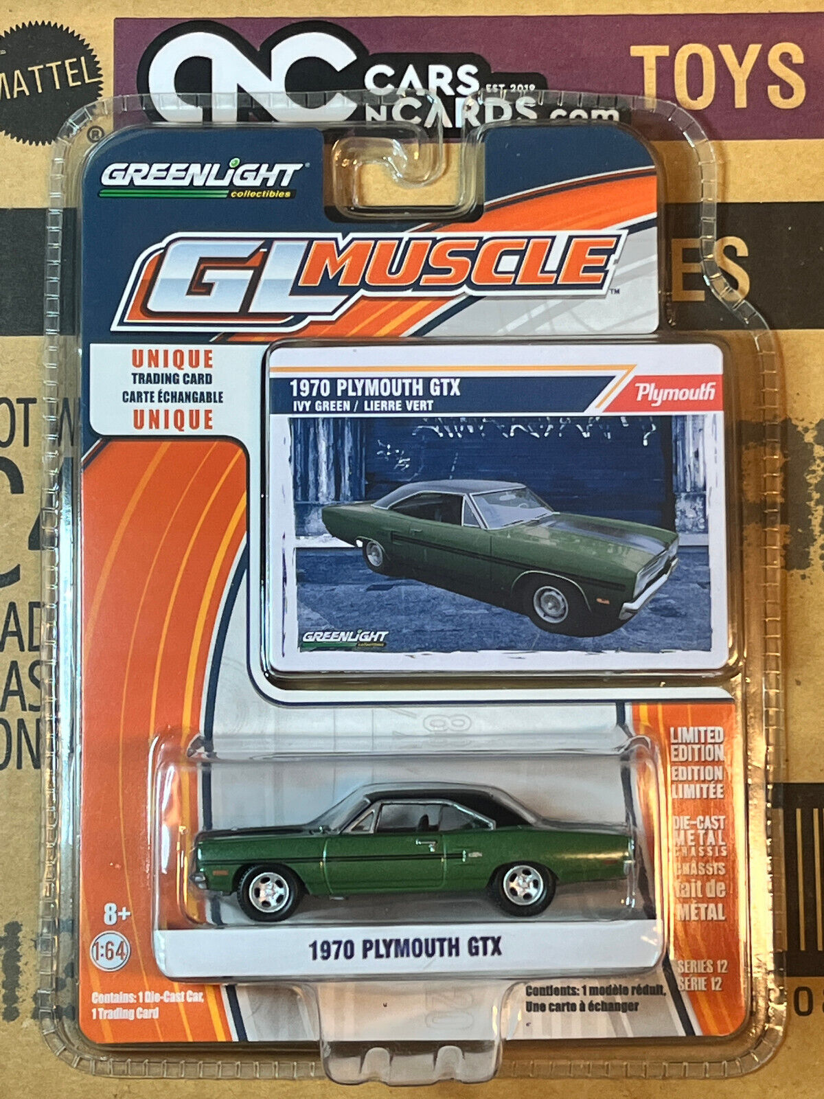 Greenlight GL Muscle 1970 Plymouth GTX Green NIP