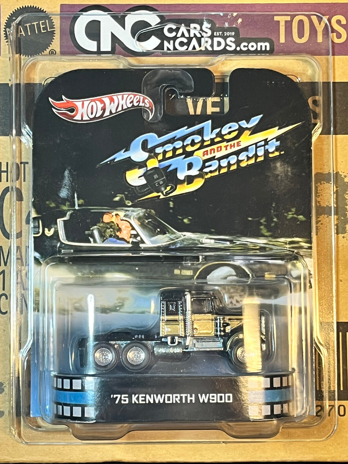 2013 Hot Wheels Retro Ent Smokey and the Bandit '75 Kenworth W900 With Protector