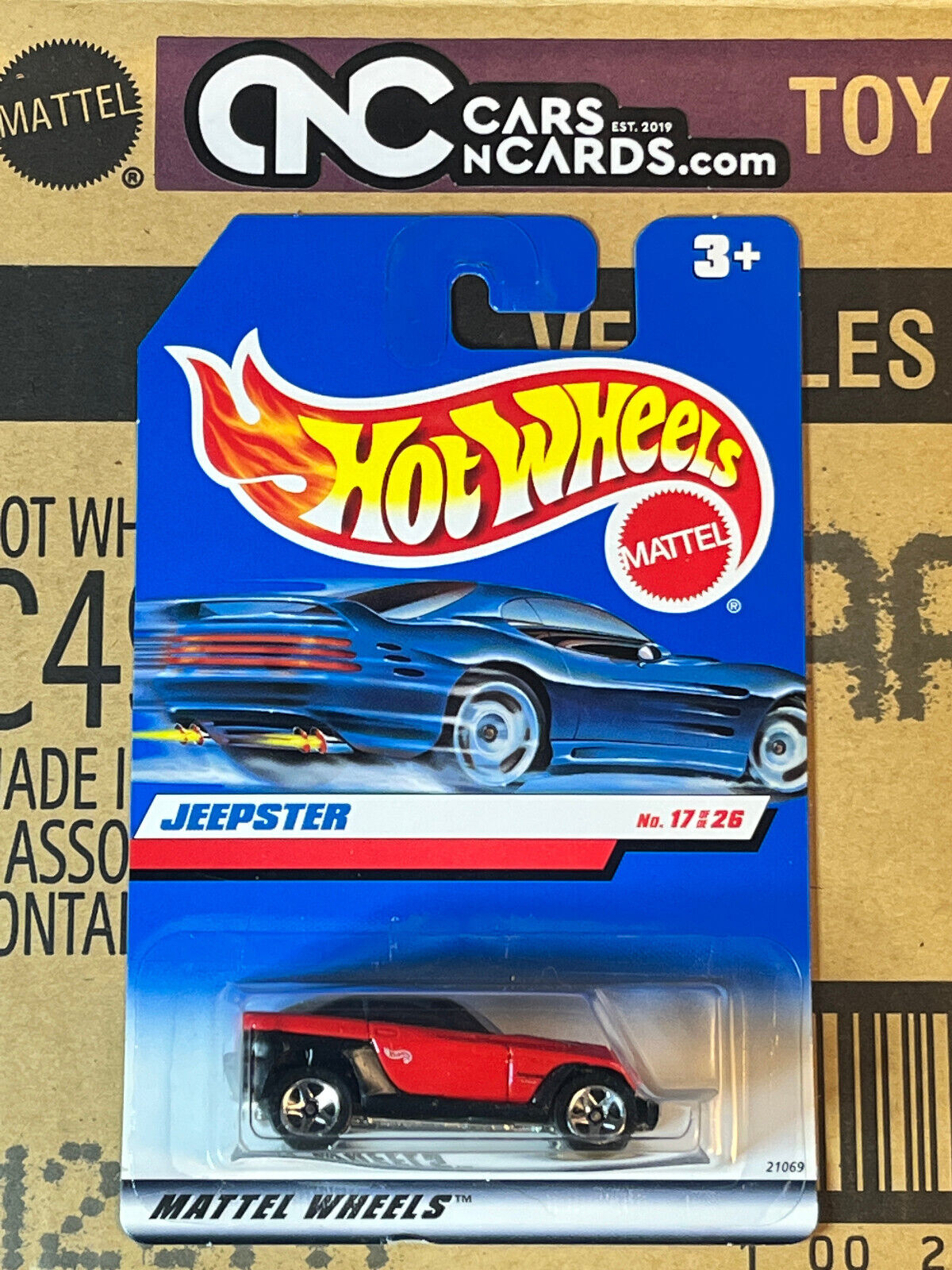1999 Hot Wheels First Editions #17/26 Jeepster Red NIP