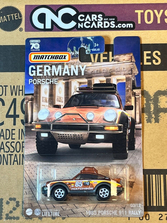 2023 Matchbox Germany #03/12 1985 Porsche 911 Rally NIP