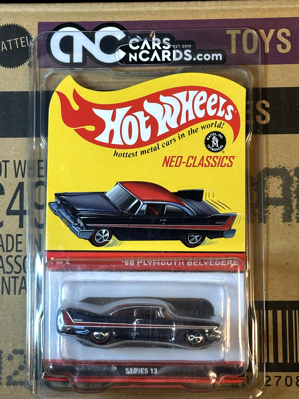2014 Hot Wheels RLC Neo Classics Series 13 '58 Plymouth Belvedere With Protector