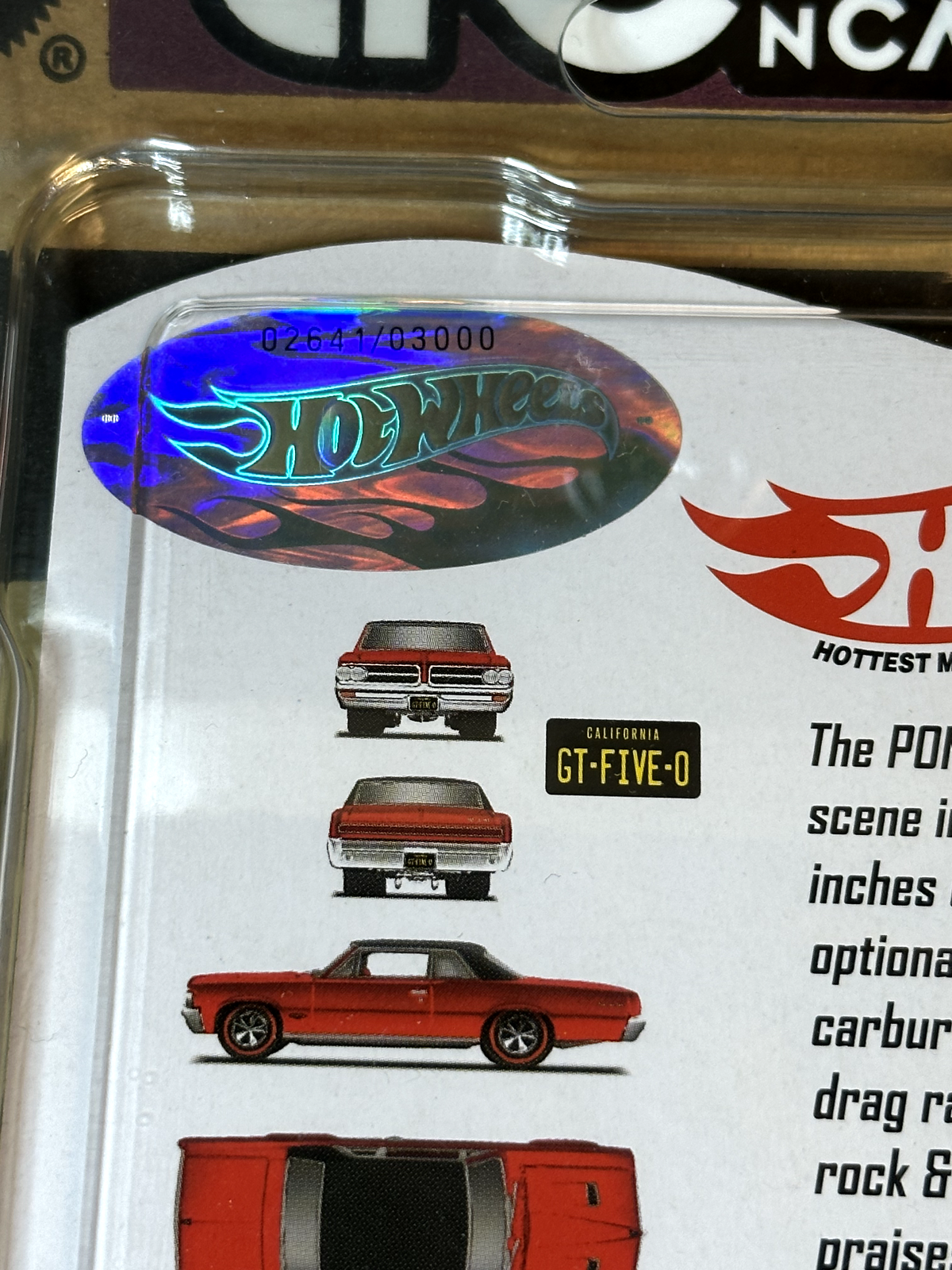 2014 Hot Wheels RLC Red Line Club '64 Pontiac GTO 2641/3000 With Protector