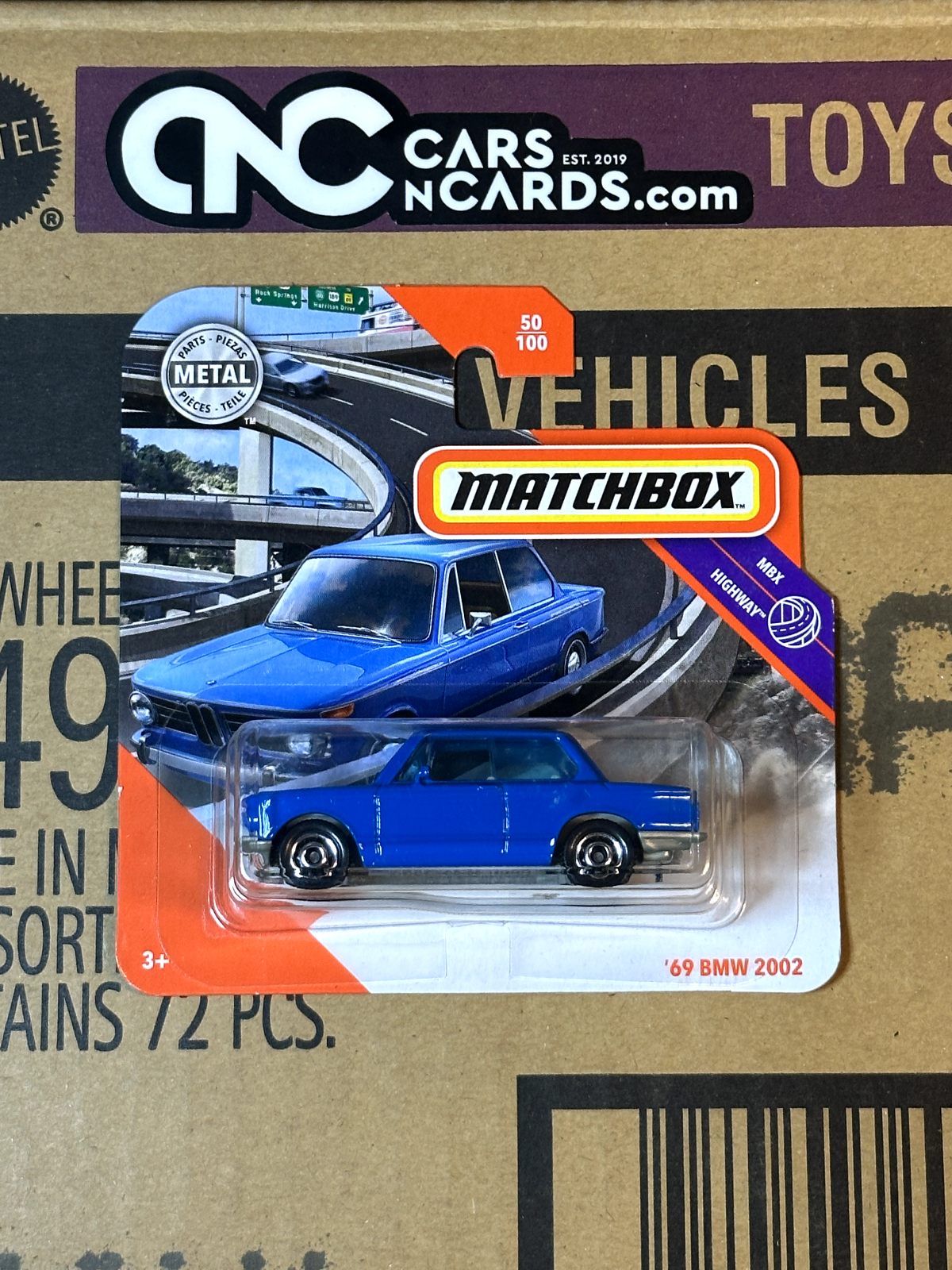 2019 Matchbox MBX Highway #50/100 '69 BMW 2002 Short Card NIP