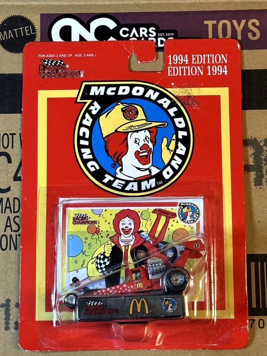 1994 Racing Champions McDonalds McdonaldLand Racing Team Drag Car 1994 Edition