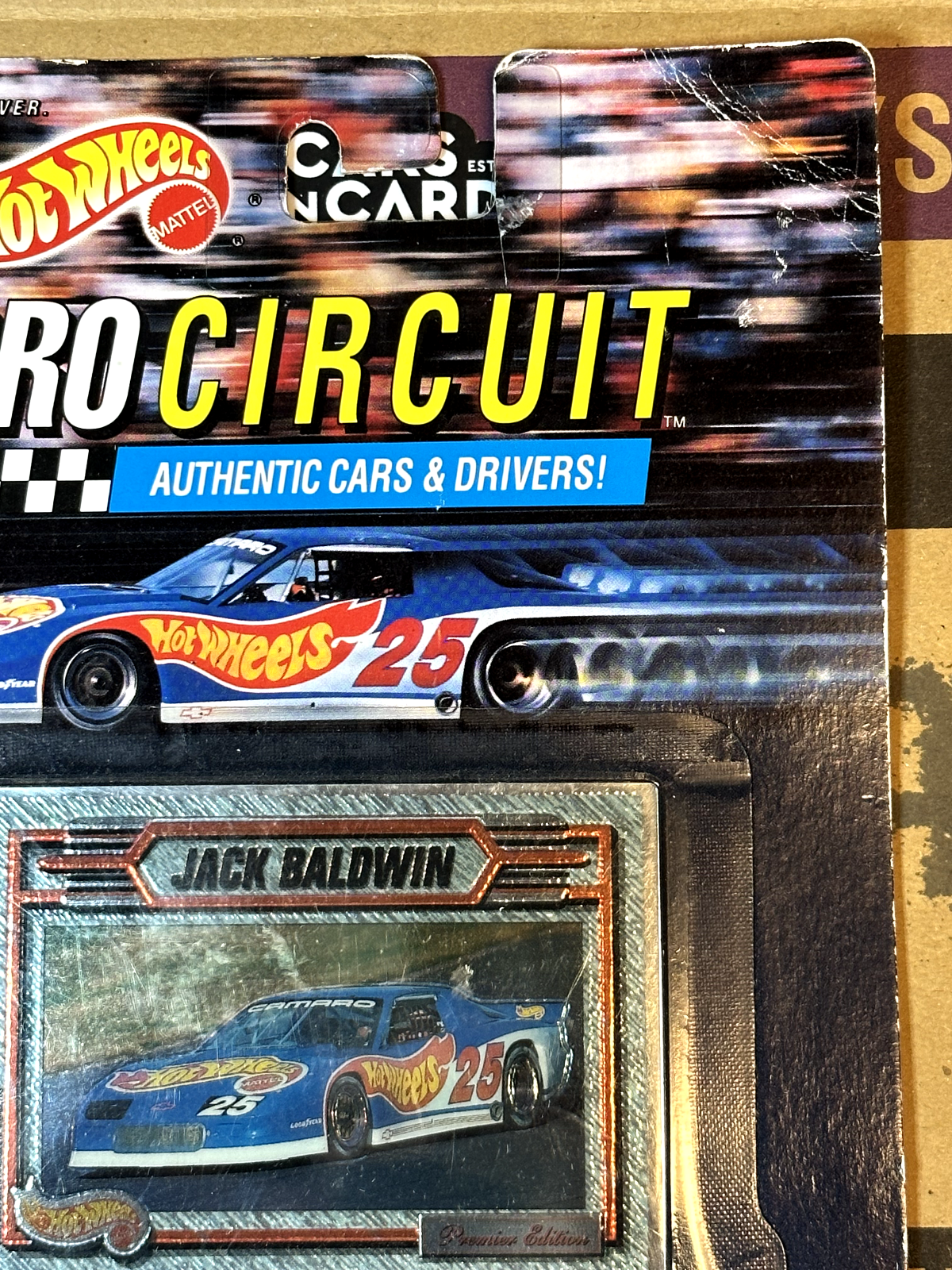 1992 Hot Wheels Pro Circuit Nascar Jack Baldwin #25 Blue 1:64 Scale NIP