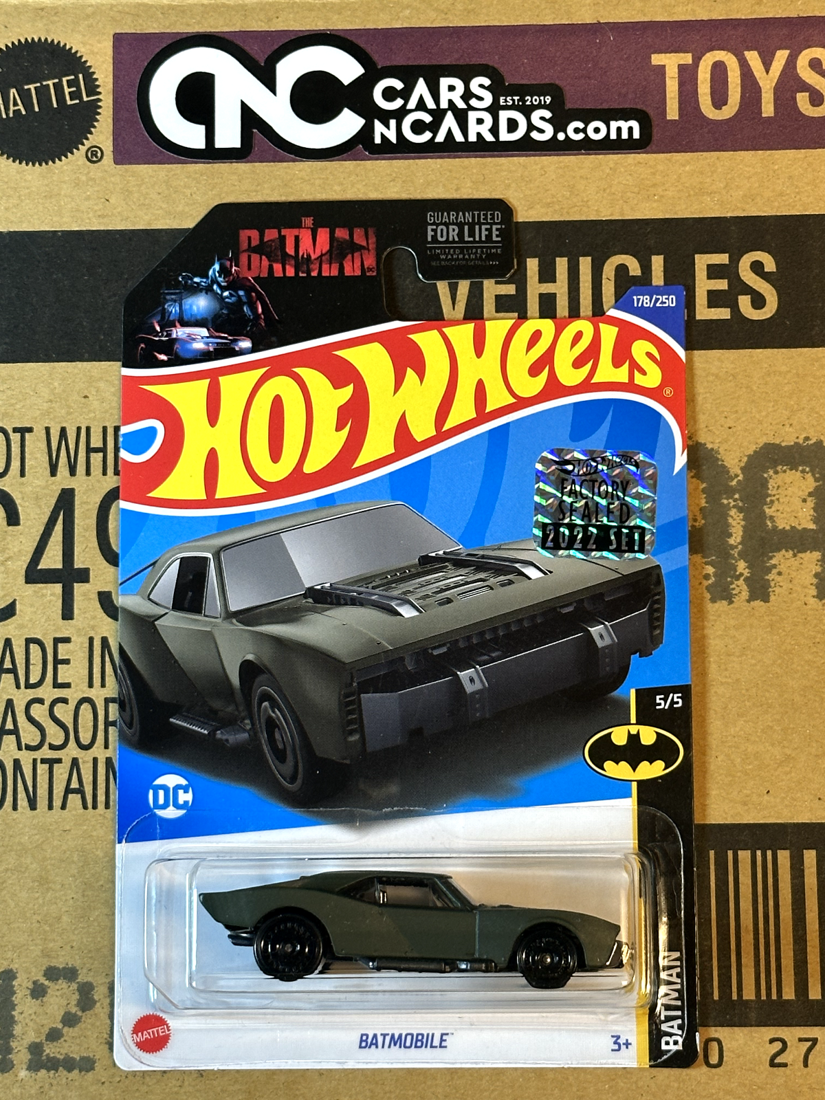 2022 Hot Wheels RLC Factory Sealed Batman #5/5 Batmobile Green
