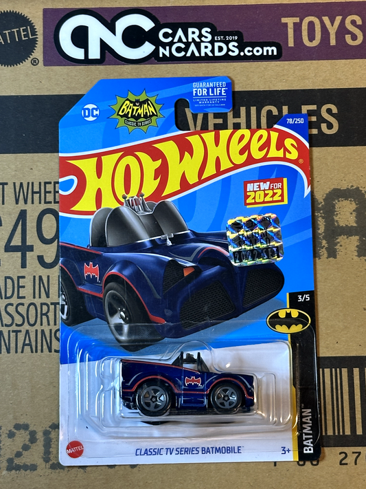 2022 Hot Wheels RLC Factory Sealed Batman #3/5 Classic TV Series Batmobile Blue