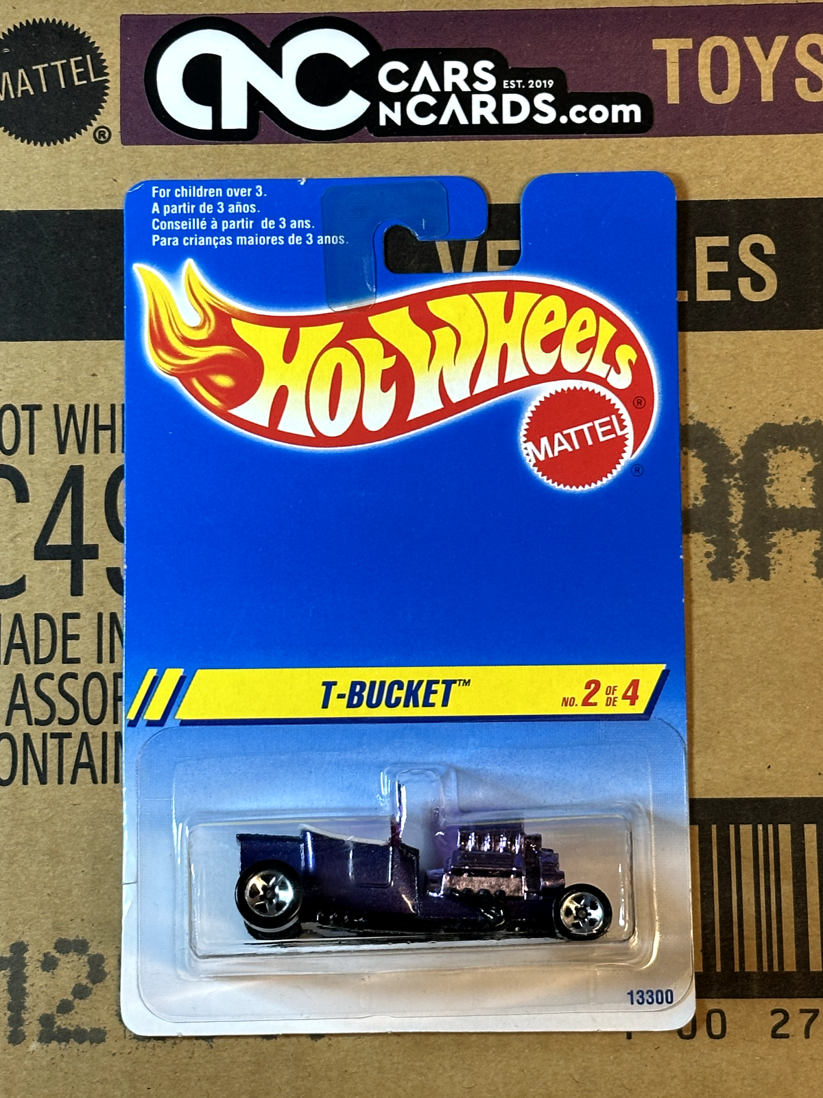 1995 Hot Wheels Speed Gleamer Series #2/4 Ford T-Bucket International Card NIP