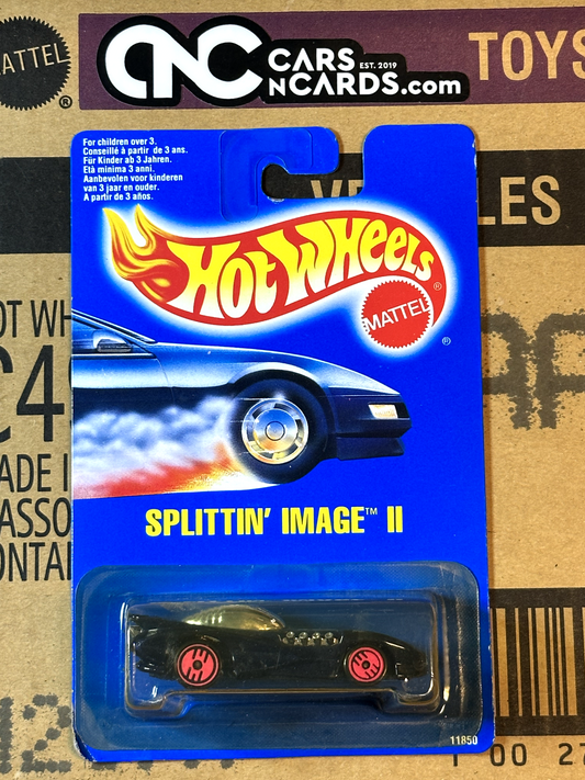 1995 Hot Wheels Blue Card Splittin' Image II Chrome Variation NIP