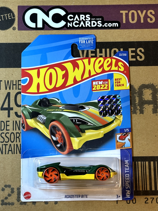 2022 Hot Wheels RLC Factory Sealed HW Speed Team 1/5 Roadster Bite Green NIP
