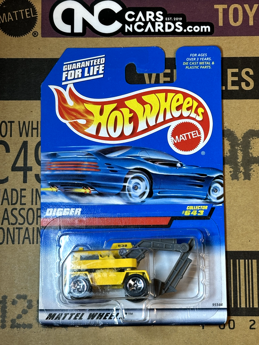 1998 Hot Wheels Collector #643 Digger Yellow NIP