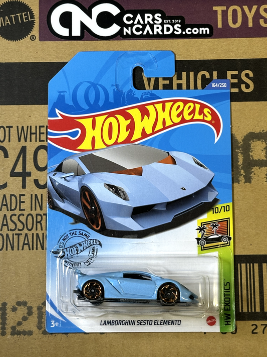2020 Hot Wheels HW Exotics 10/10 Lamborghini Sesto Elemento Blue NIP