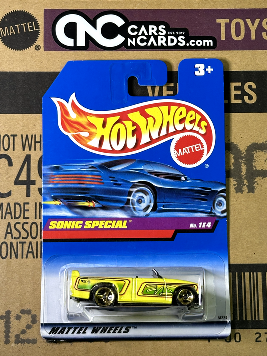 1998 Hot Wheels Low N Cool Series Sonic Special / Mini Truck International Card