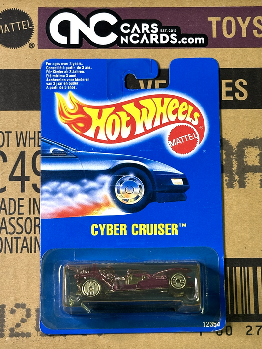 1991 Hot Wheels Blue Card Cyber Cruiser International Card NIP