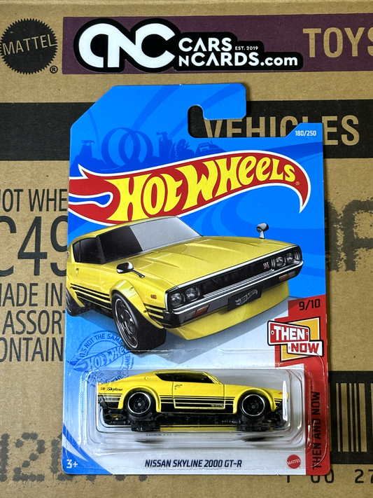 2021 Hot Wheels Then And Now 9/10 Nissan Skyline 2000 GT-R Yellow
