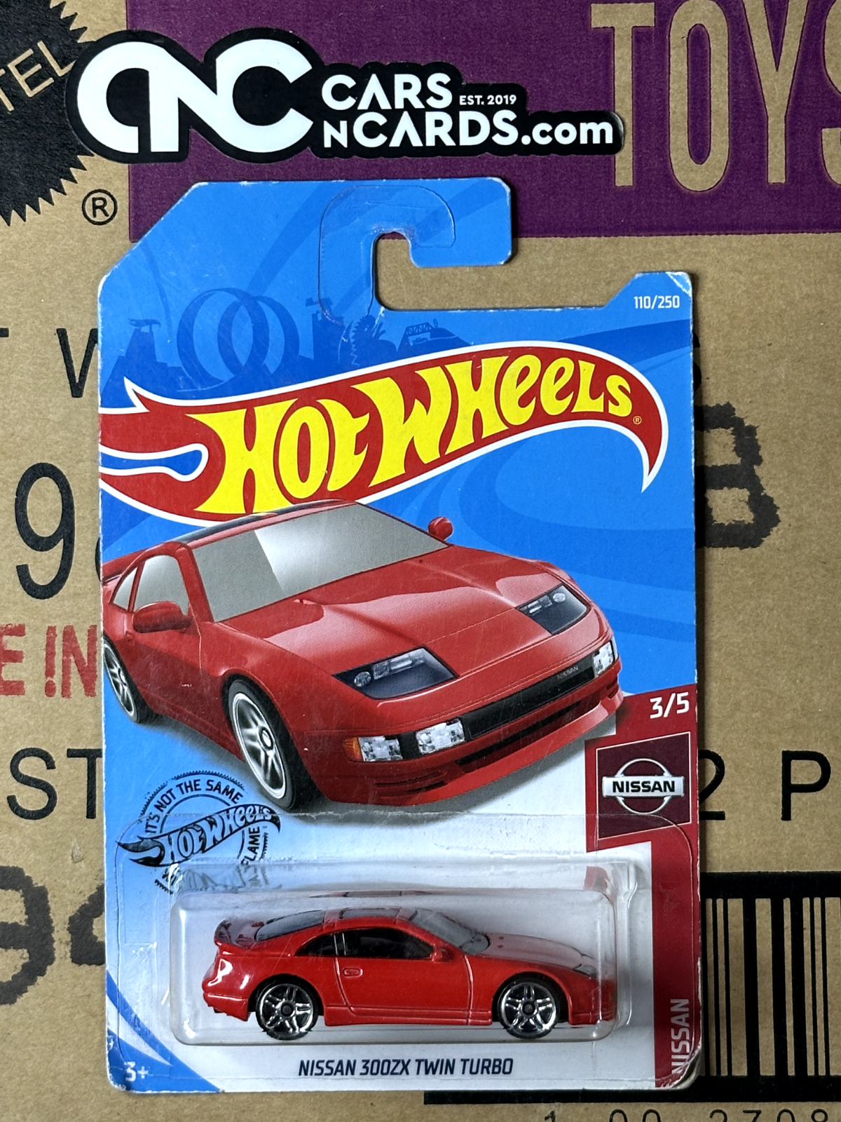 2019 Hot Wheels Nissan Series #3/5 Nissan 300ZX Twin Turbo Red (Card Crease)