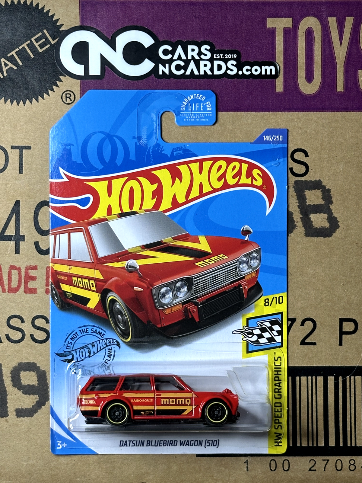 2020 Hot Wheels HW Speed Graphics #8/10 Datsun Bluebird Wagon (510) MOMO Red