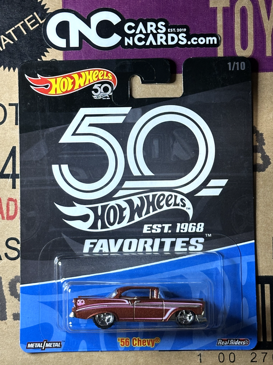 2018 Hot Wheels Premium 50th Anniversary '56 Chevy 1/10 NIP
