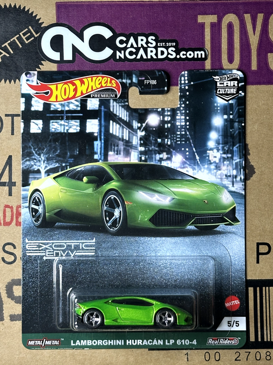 2021 Hot Wheels Premium Car Culture 1/5 Exotic Envy Lamborghini Huracan LP 610-4