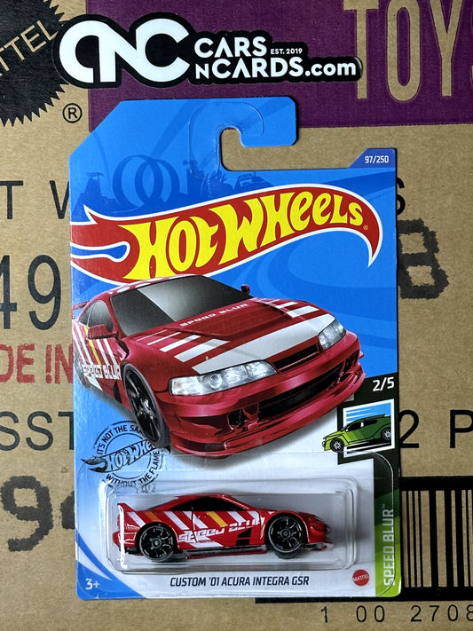 2020 Hot Wheels Speed Blur 2/5 Custom '01 Acura Integra GSR Red NIP